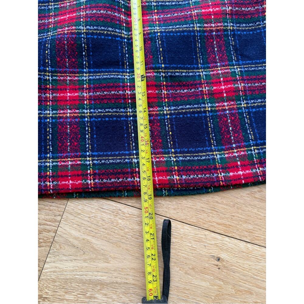 Talbots Petite Plaid A-Line Skirt Size 6P Red Blue Tartan NWOT - Picture 9 of 10